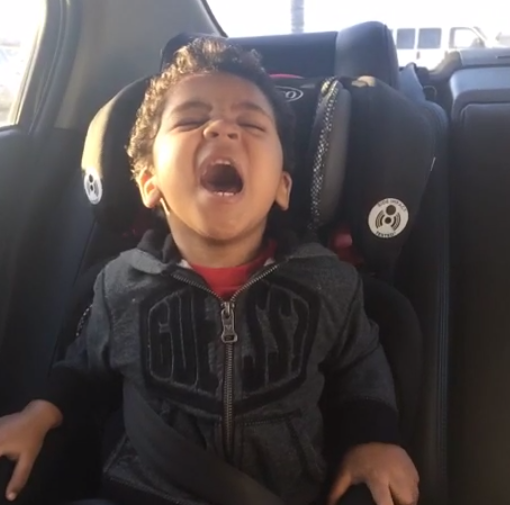 singing toddler