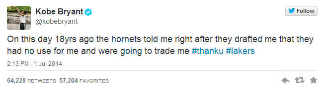 kobe tweet
