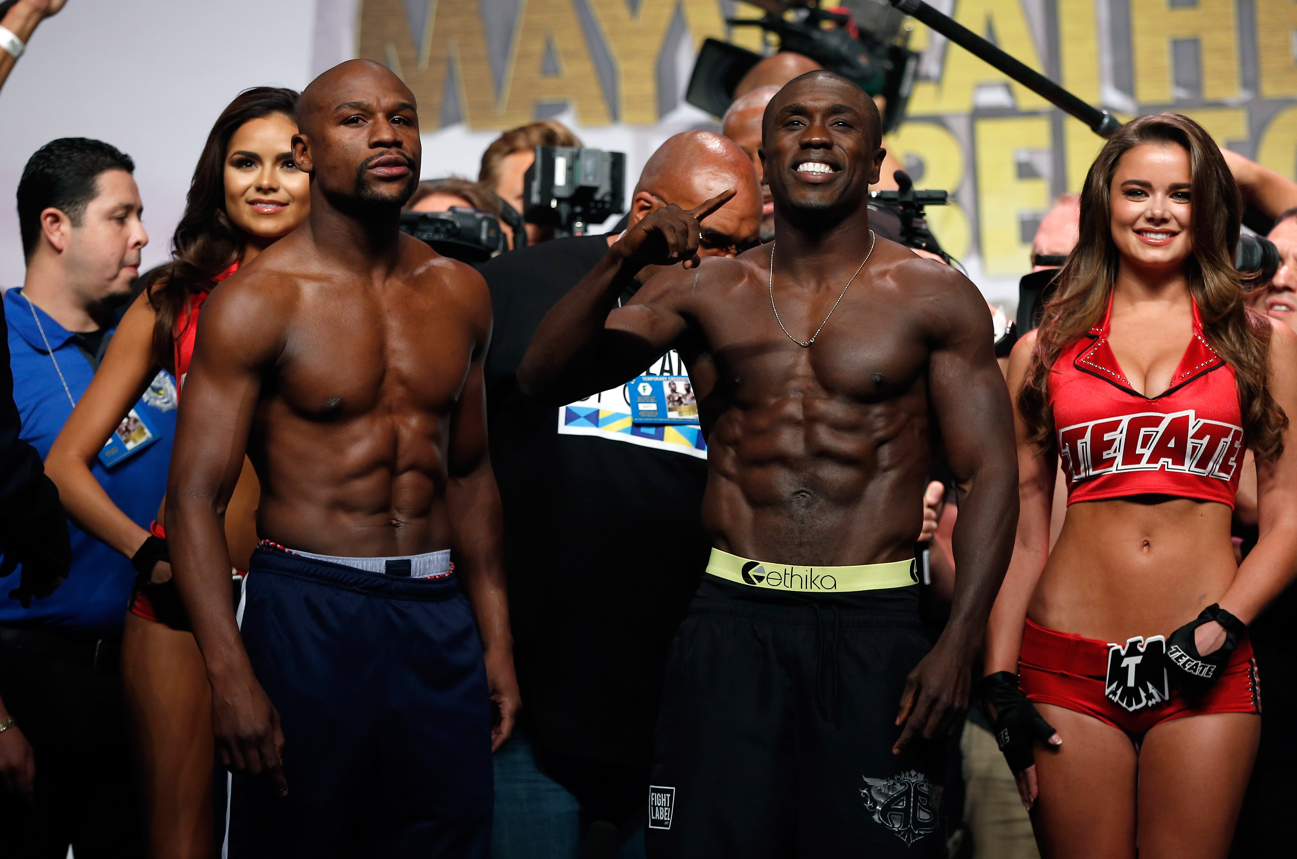 Floyd Mayweather Jr. v Andre Berto - Weigh-in