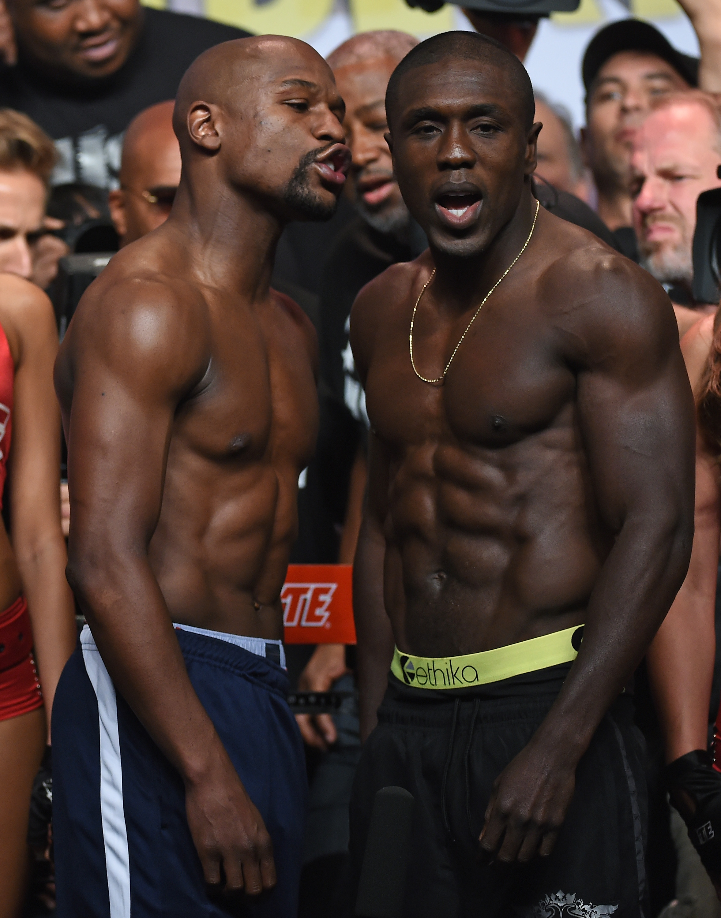 Floyd Mayweather Jr. v Andre Berto - Weigh-in