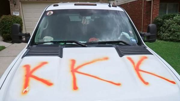 KKK Defaces Truck