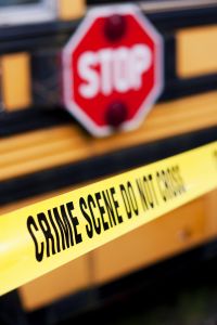 School Bus Crime Scene