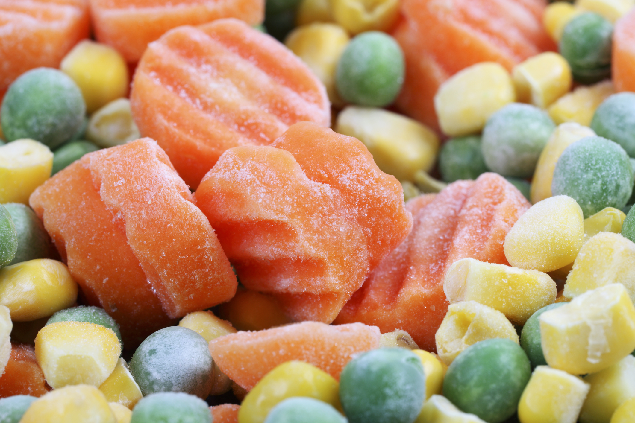 Frozen Vegetable Background