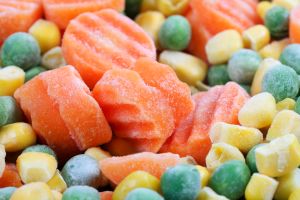 Frozen Vegetable Background