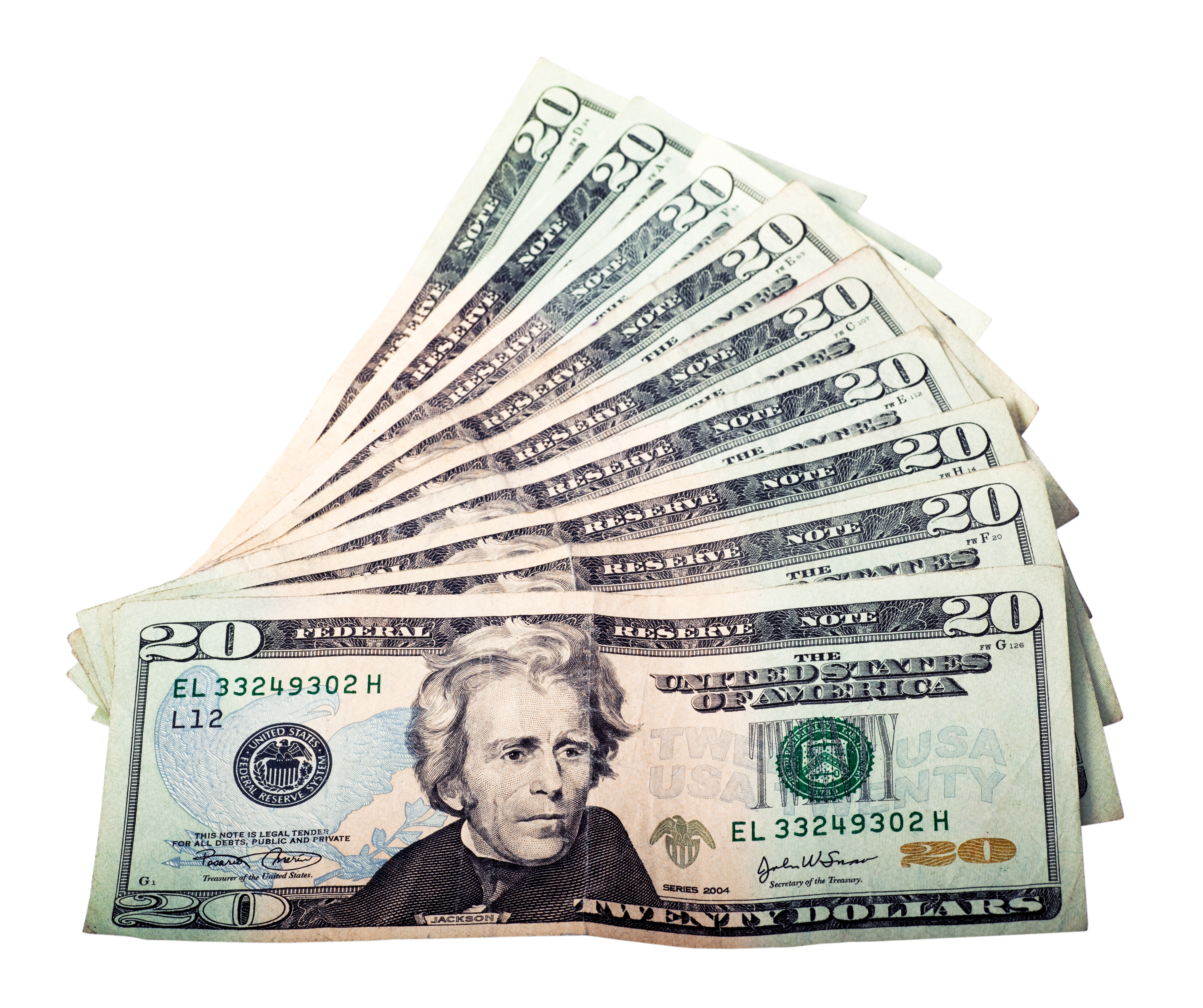Twenty Dollars Background