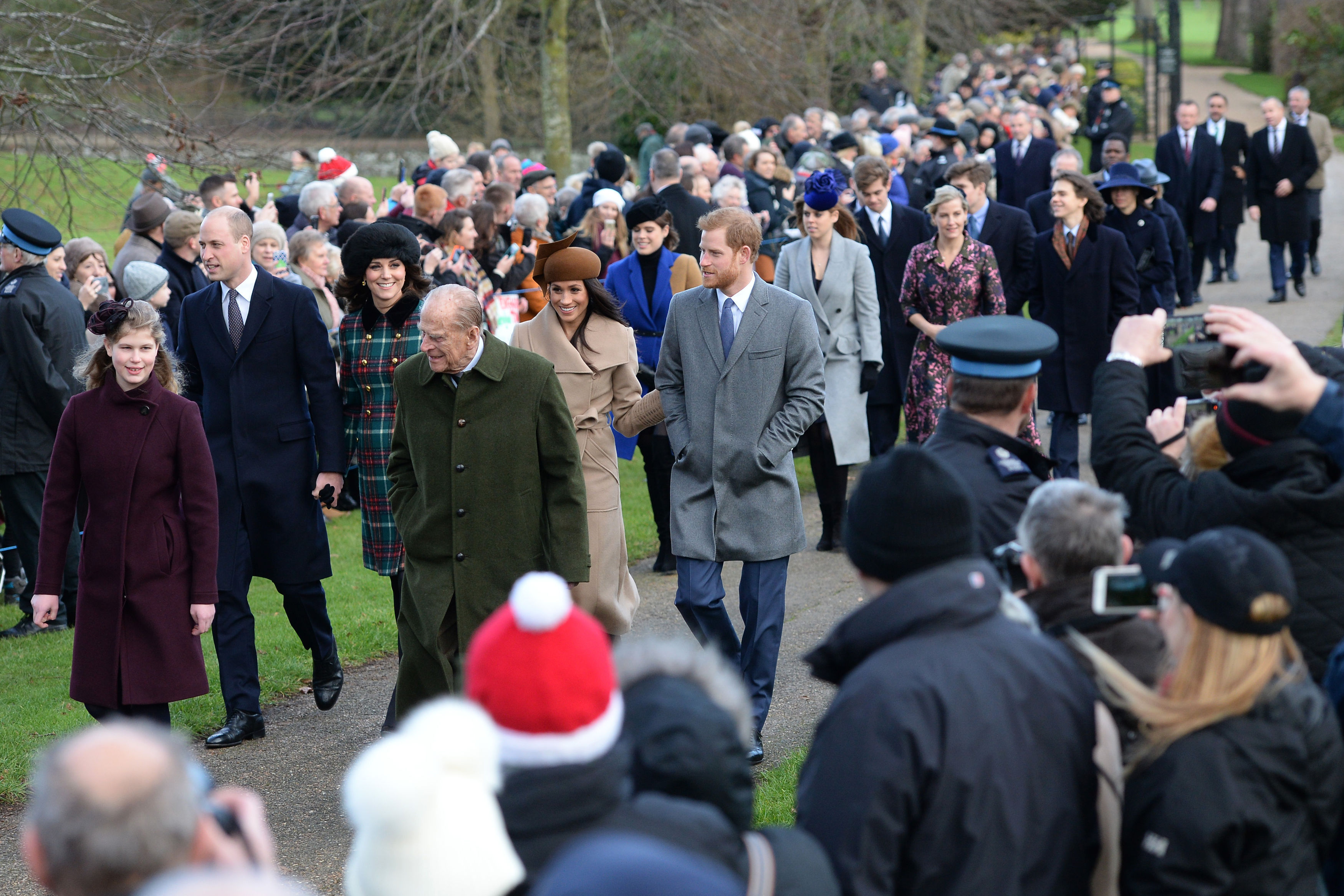 Royals attends Christmas Day Church service