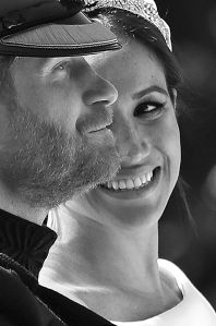 BRITAIN-US-ROYALS-WEDDING-PROCESSION-BLACK AND WHITE