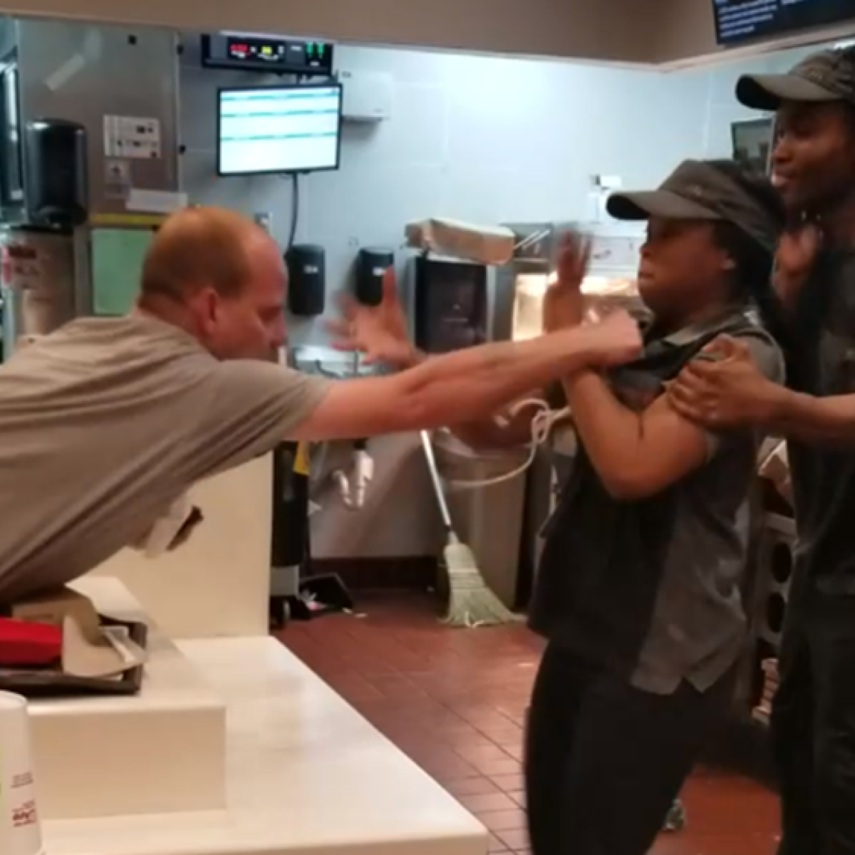 McDonald's fight screenshot