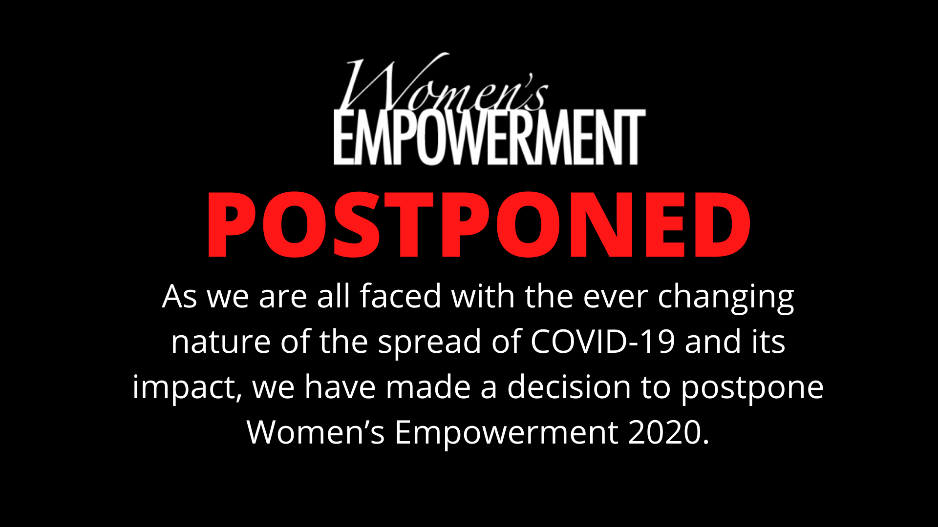 Women's Empowerment 2020 Update graphics