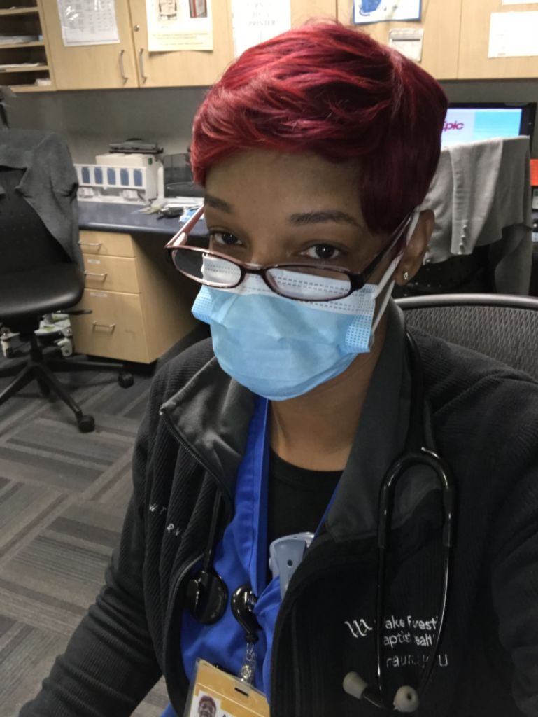 April T Rowland, RN - Wake Forrest Baptist Medical Center - 19 years ICU nurse