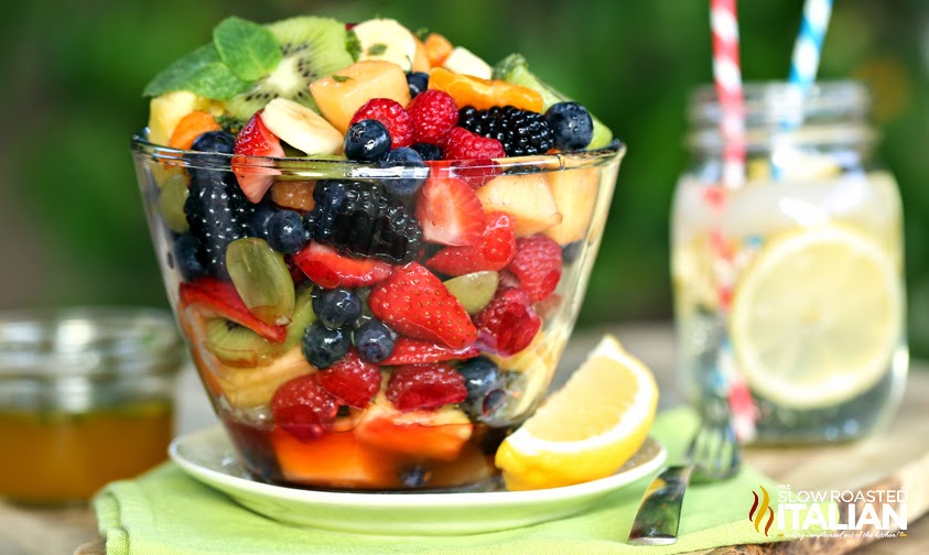 Orange Honey Rainbow Fruit Salad