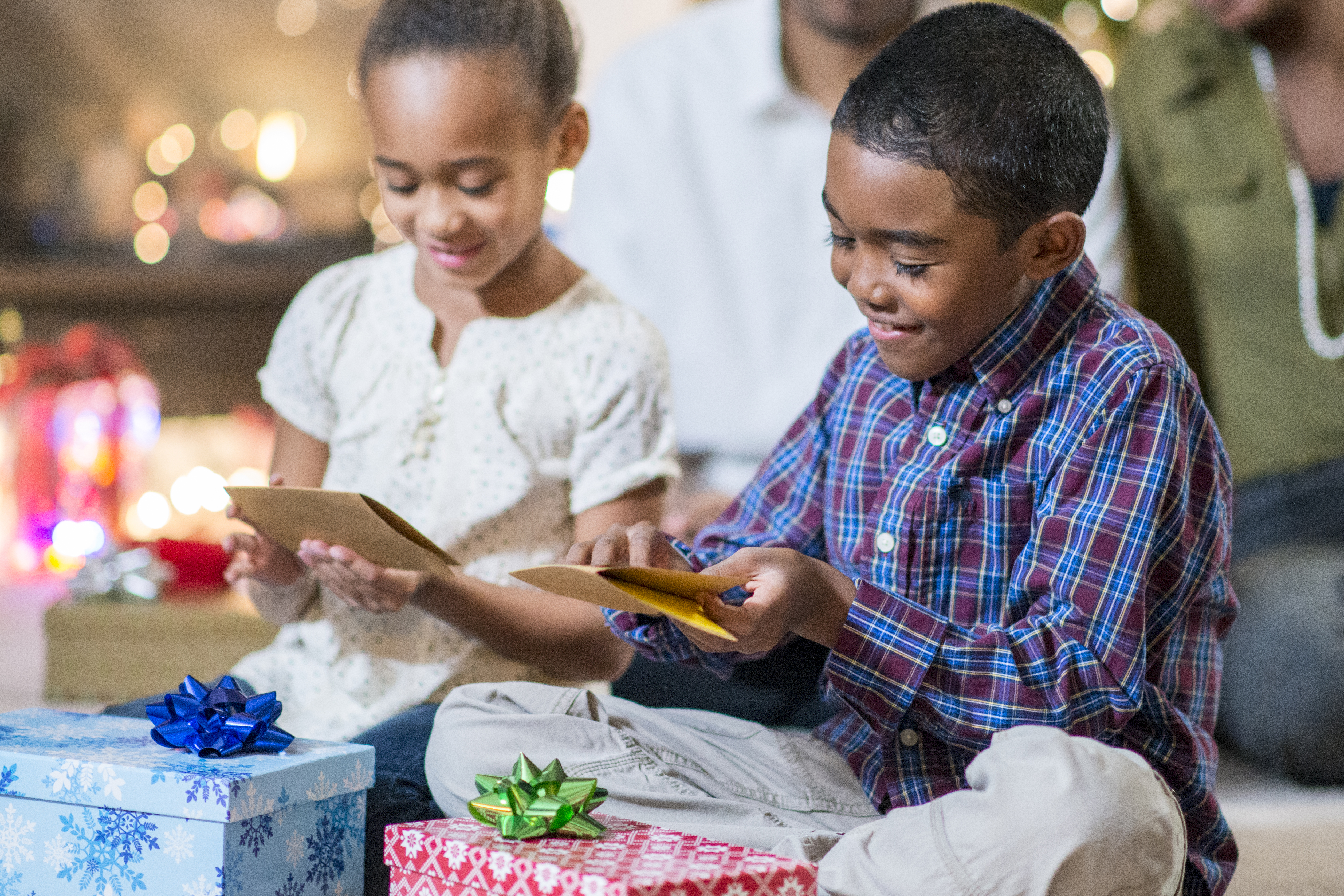 Reading Christmas Cards