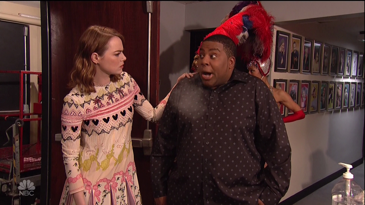 Emma Stone host and Shawn Mendes performs the 42nd season episode 8 NBC's 'Saturday Night Live'