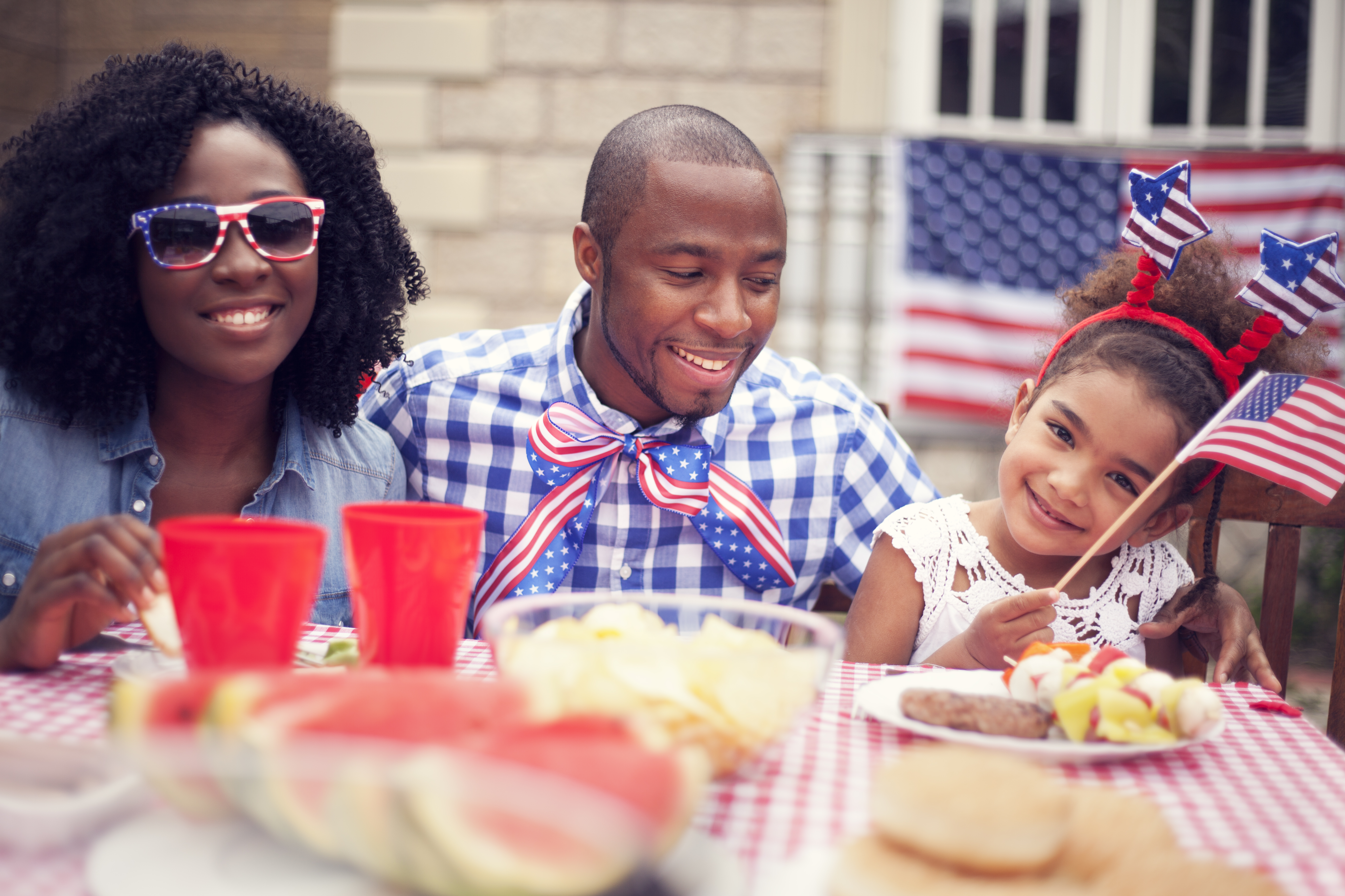 Family on Independence Day