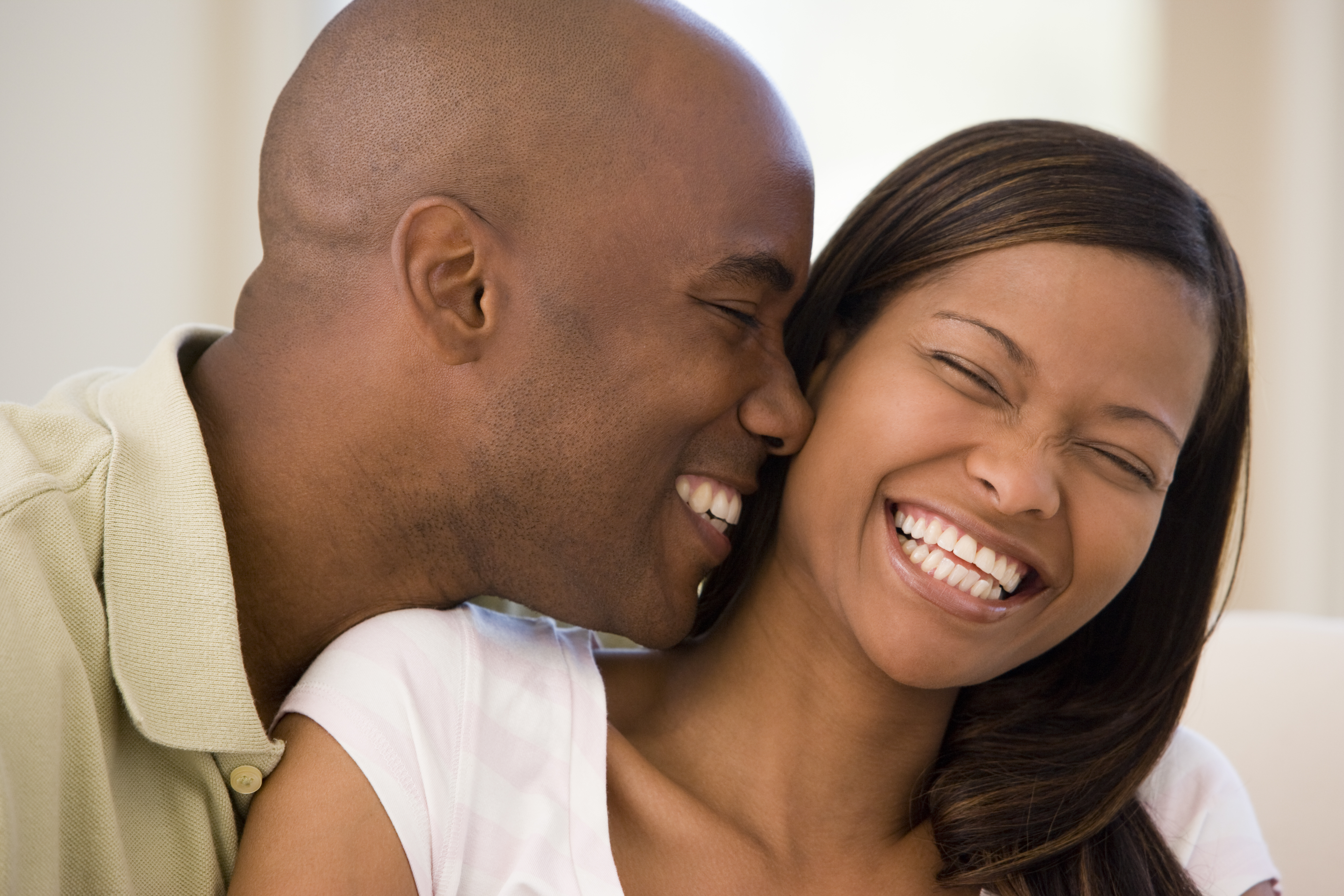 Couple Smiling & Laughing Together