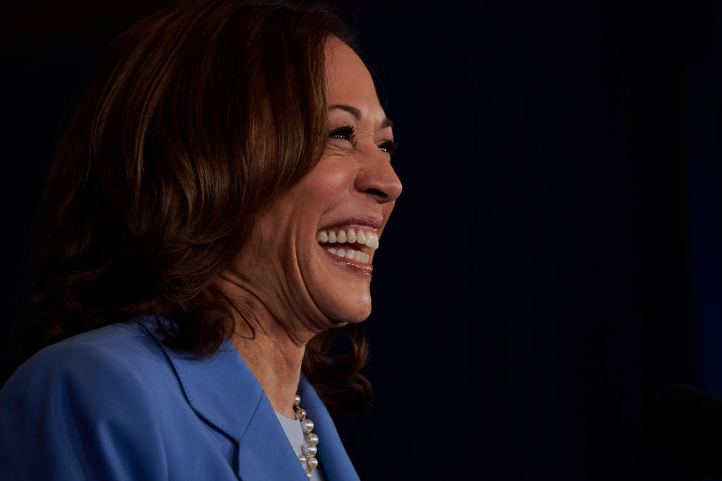 LAS VEGAS, NV - JULY 9: Vice President Kamala Harris speaks at