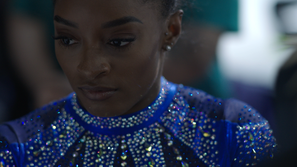 Simone Biles Rising production still