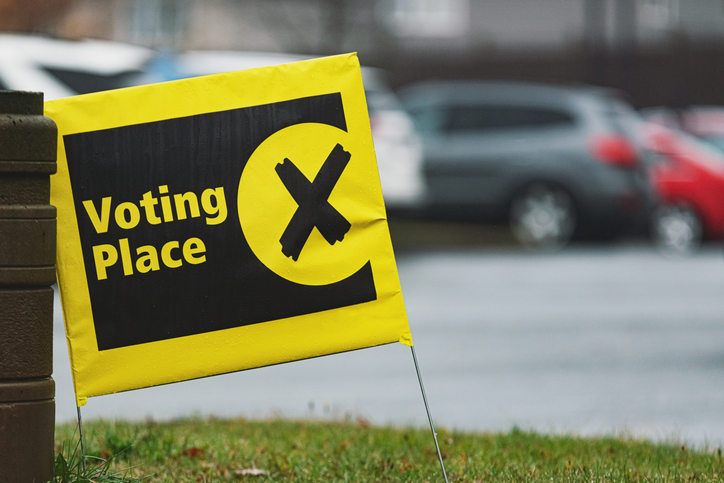 Voting Place Sign