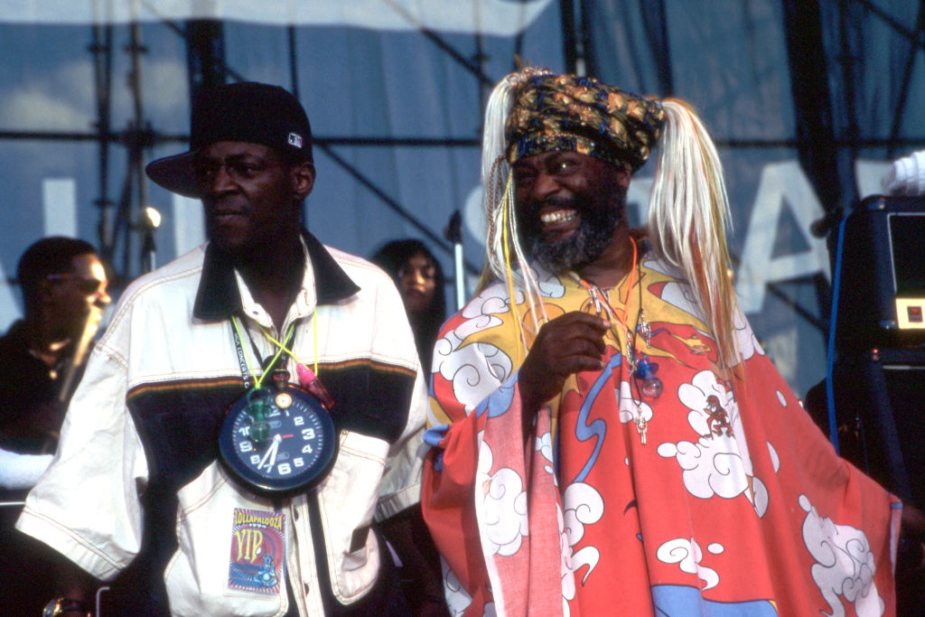 Flavor Flav & George Clinton on stage