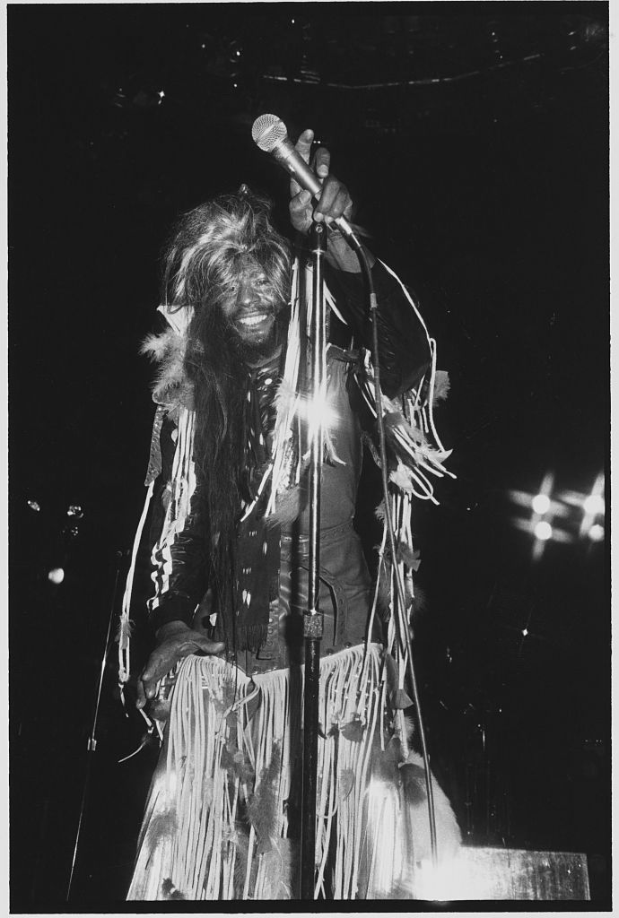 George Clinton in Wig and Fringed Vest